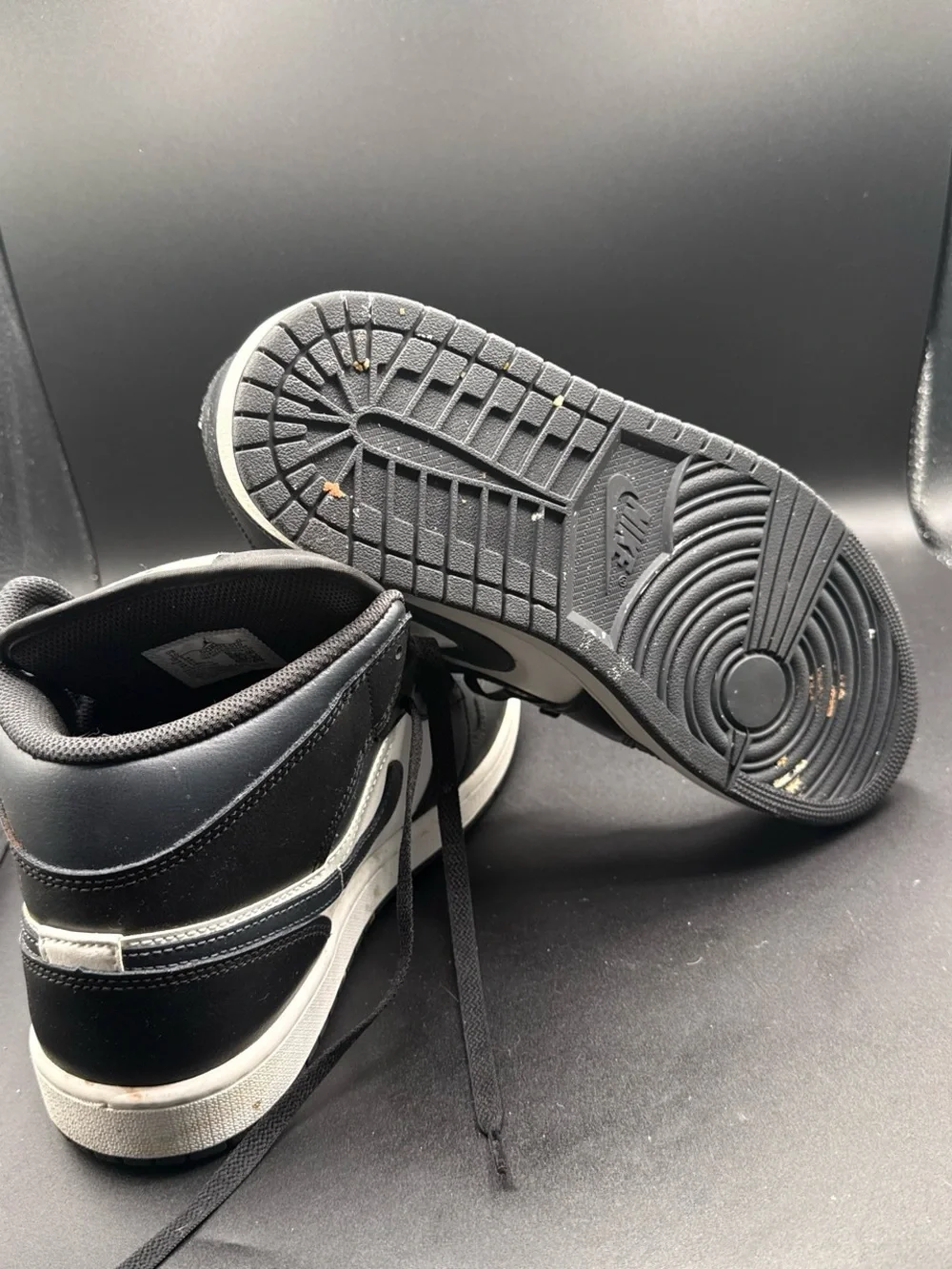 Jordan Mid-Top Sneakers in Black and Gray
